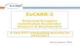 Maurizio Vretenar, CERN. Background 2  EuCARD (and CARE before it) had an enormous impact in structuring and promoting the European R&D on particle accelerators;