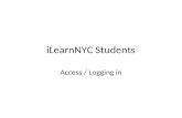 ILearnNYC Students Access / Logging in. Step 1: Go to iLearnNYC site Go to  Click on “Virtual Learning Environment (VLE)”