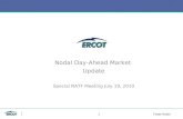 1Texas Nodal Nodal Day-Ahead Market Update Special NATF Meeting July 19, 2010.
