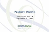 Product Update Jonathan Field September 8, 2005. Enterprise Portal Solution + Rooms EPS - Single interface to all the relevant high quality information.