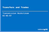 Transfers and Trades Transmission Workstream 03-05-07.