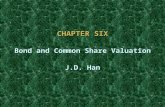 CHAPTER SIX Bond and Common Share Valuation J.D. Han.