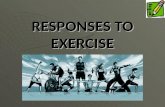 RESPONSES TO EXERCISE. Short Term or Long Term?  Put the following responses to exercise into the category of Long term or Short term responses to exercise.