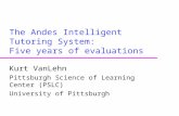 The Andes Intelligent Tutoring System: Five years of evaluations Kurt VanLehn Pittsburgh Science of Learning Center (PSLC) University of Pittsburgh.