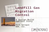 A Design-Build Success Story Dick Sprague HDR, Inc. Landfill Gas Migration Control.
