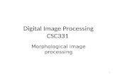 Digital Image Processing CSC331 Morphological image processing 1.