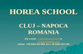 HOREA SCHOOL CLUJ – NAPOCA ROMANIA the e-mail: s_tinica@yahoo.com or icorujan@yahoo.com phone +40 0264 433 980, fax + 40 0264 432 160 s_tinica@yahoo.comicorujan@yahoo.com.