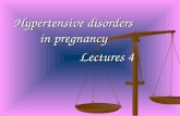 Hypertensive disorders in pregnancy Lectures 4. 2 2 Hypertension in Pregnancy Significance and incidence Hypertensive disorders of pregnancy are the most.