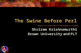 The Swine Before Perl Shriram Krishnamurthi Brown University and PLT.