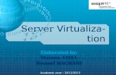 Server Virtualization Elaborated by: Maroua AISSA Youssef HACHANI Academic year : 2012/2013.