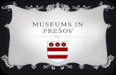 MUSEUMS IN PREŠOV. CONTENT  Regional museum  Jewish museum  Museum of wines  Salt rafinery  Resources.