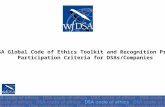 WFDSA Global Code of Ethics Toolkit and Recognition Program Participation Criteria for DSAs/Companies.