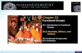 23.2 Alcohols, Ethers, and Amines > 1 Copyright © Pearson Education, Inc., or its affiliates. All Rights Reserved. Chapter 23 Functional Groups 23.1 Introduction.
