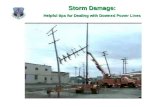 Storm Damage: Helpful tips for Dealing with Downed Power Lines.