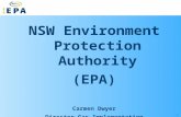 1 NSW Environment Protection Authority (EPA) Carmen Dwyer Director Gas Implementation.