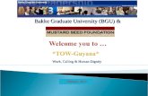 Bakke Graduate University (BGU) & Work, Calling & Human Dignity February, 2012.