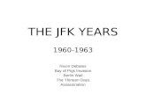 THE JFK YEARS 1960-1963 Nixon Debates Bay of Pigs Invasion Berlin Wall The Thirteen Days Assassination.