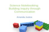 Science Notebooking: Building Inquiry through Communication Amanda Justice.