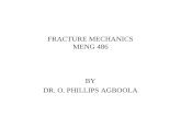 FRACTURE MECHANICS MENG 486 BY DR. O. PHILLIPS AGBOOLA.