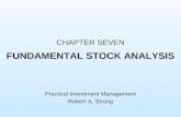 CHAPTER SEVEN FUNDAMENTAL STOCK ANALYSIS Practical Investment Management Robert A. Strong.