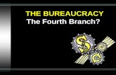 THE BUREAUCRACY The Fourth Branch?. Bureaucracy is … u A large, complex administrative structure responsible for the implementation of public policy …..
