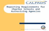 Reporting Requirements for IR Charters and Authorizing Agencies v2.0, 20110426 Reporting Requirements for Charter Schools and Authorizing Agencies.