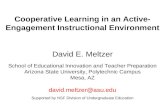 Cooperative Learning in an Active- Engagement Instructional Environment David E. Meltzer School of Educational Innovation and Teacher Preparation Arizona.