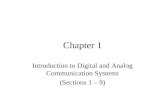 Chapter 1 Introduction to Digital and Analog Communication Systems (Sections 1 – 9)