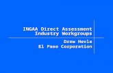 INGAA Direct Assessment Industry Workgroups Drew Hevle El Paso Corporation.