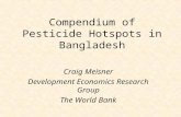 Compendium of Pesticide Hotspots in Bangladesh Craig Meisner Development Economics Research Group The World Bank.