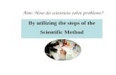 By utilizing the steps of the Scientific Method Aim: How do scientists solve problems?