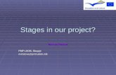 Stages in our project? Mimoza Ristova PMF-UKIM, Skopje mristova@pmf.ukim.mk.