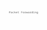Packet Forwarding. A router has several input/output lines. From an input line, it receives a packet. It will check the header of the packet to determine.