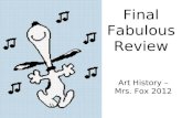 Final Fabulous Review Art History – Mrs. Fox 2012.