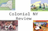 Colonial NY Review. Who was the 1 st governor of New Netherland? He bought Manhattan Island from the Algonquians. Answer: Peter Minuit.