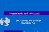 Watersheds and Wetlands Env. Science and Ecology Standards 4.1.