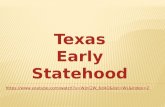 Texas Early Statehood .