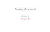 Naming Compounds Chapter 6 (Chapter 9). Rules for Naming Compounds Formula begins with a metal Formula does NOT begin with a metal ‘H’ in front NO ‘H’