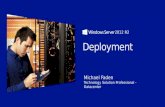 Michael Faden Technology Solution Professional - Datacenter 2012 R2.