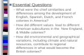 ■Essential Questions ■Essential Questions: –What were the chief similarities and differences among the development of English, Spanish, Dutch, and French.