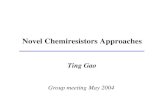 Ting Gao Group meeting May 2004 Novel Chemiresistors Approaches.