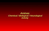 Amines Chemical / Biological / Neurological Activity.