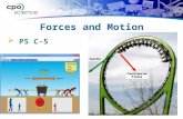 Forces and Motion  PS C-5. 5.1 The cause of forces  A force is a push or pull, or an action that has the ability to change motion.  Forces can increase.