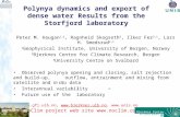 Polynya dynamics and export of dense water Results from the Storfjord laboratory Peter M. Haugan 1,2, Ragnheid Skogseth 3, Ilker Fer 2,1, Lars H. Smedsrud.