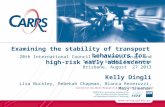 Examining the stability of transport behaviours for high-risk early adolescents 20th International Council on Alcohol, Drugs and Traffic Safety Conference.