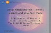 Solar Shield project - lessons learned and advances made Pulkkinen, A., M. Hesse, S. Habib, F. Policelli, B. Damsky, L. Van der Zel, D. Fugate, W. Jacobs,