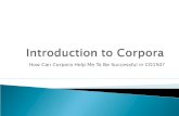 How Can Corpora Help Me To Be Successful in CO150?
