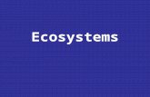 Ecosystems. Overview Flow of energy Feeding relationships and feeding modes Trophic levels Food chains/webs Pyramids of biomass, numbers, energy Flow.