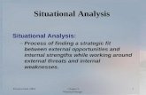 Prentice Hall, 2004Chapter 5 Wheelen/Hunger 1 Situational Analysis Situational Analysis: –Process of finding a strategic fit between external opportunities.