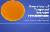 Overview of Targeted Therapy Mechanisms November 11, 2011 Targeted Therapies and Biological Therapies SIG.